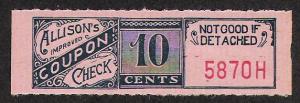 10 cent - Allison's Check Coupon 