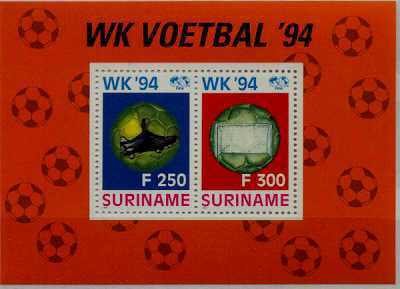 Suriname 974a MNH s/s Football-94 SCV13.50