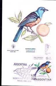 Argentina #CB38  Maximum Card  Bird