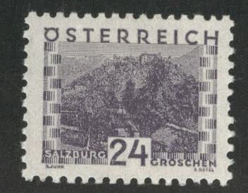 Austria Scott 345 MH* stamp from 1932 set