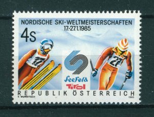 Austria 1985 World Nordic Skiing Championship stamp. MNH. Sg 2041