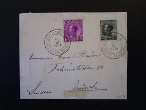 Belgium SC# B152 & B153 on Second Day Cover / Expo Cancel - Z5365