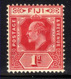 Fiji 1906 - 12 KEV11 1d Red MM SG 119 ( R1030 )