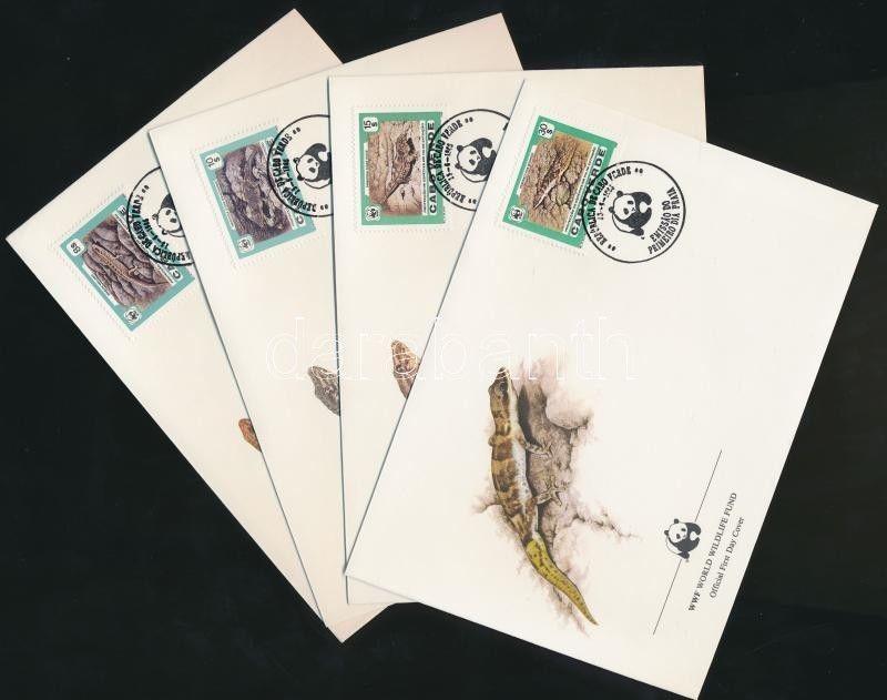 Cap Verde stamp WWF Lizard set 4 FDC 1986 Cover Mi 500-503 WS180424
