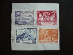 Stamps - Falkland Dependencies-Scott# IL14-IL17-Used Set of 4 Stamps