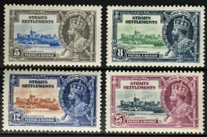 MALAYA Straits Settlements 1935 KGV Silver Jubilee Set of 4V MLH SG #256-9 M2386