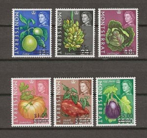 MONTSERRAT 1968 SG 194/99 MNH