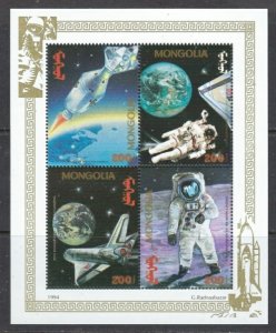 Mongolia 2173a MNH 1994 1st Moon Landing Anniversary (fe2672)