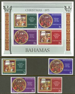 Bahamas Sc# 380-383a MNH 1975 Christmas
