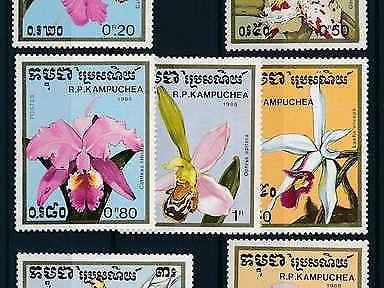 [79935] Cambodia 1988 Flora Flowers Blumen Orchids  MNH