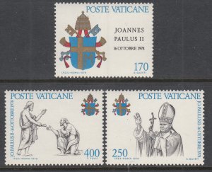 Vatican City 645-647 MNH VF