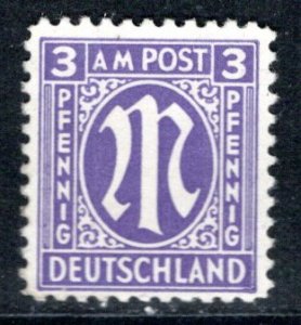 Germany AM Post Scott # 3N2a, mint nh