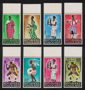 Togo Costumes and Dances 8v Margin 1966 MNH SC#571-576+C57-C58 SG#476-483