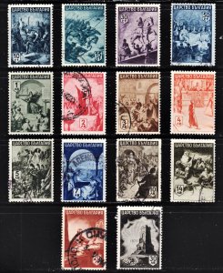 Bulgaria Scott 420-33 complete set F to VF mint OG H or HR & used.  FREE...