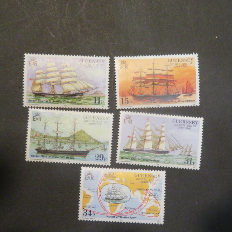 Guernsey 367-371  mint OG NH  Cv 3.80