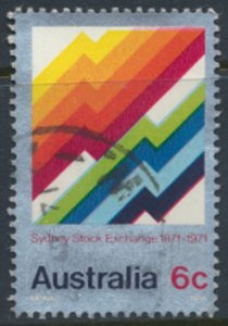 Australia  SG 487  SC# 497 Used Sydney Stock Exchange see details scans    