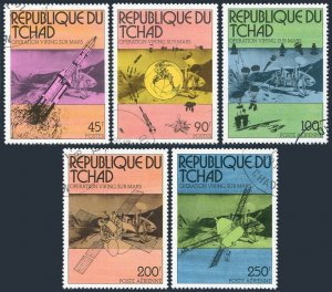 Chad 314-315,C191-C193,C194,CTO.Michel 747-751,Bl.66. Viking Mars Project,1976.