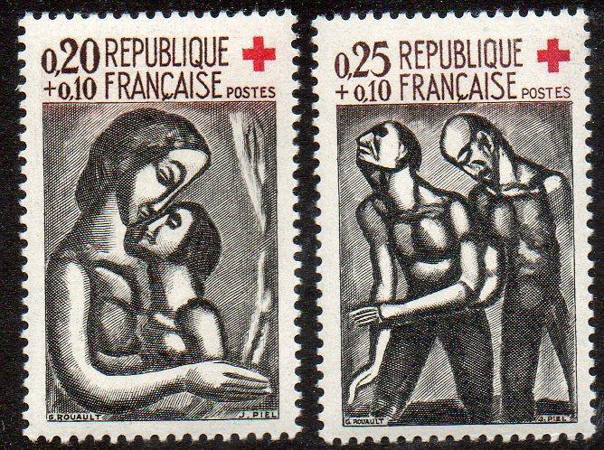 France  Scott  B356-B357  MNH  Complete