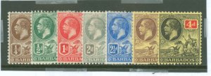 Barbados #116-122 var  Single