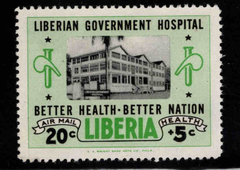 LIBERIA Scott CB5 MH* Airmail semi-postal stamp