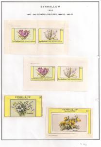 SCOTLAND - EYNHALLOW - 1982 - Crocuses - Perf,Imp 2v, Souv, D/L Sheets- MLH