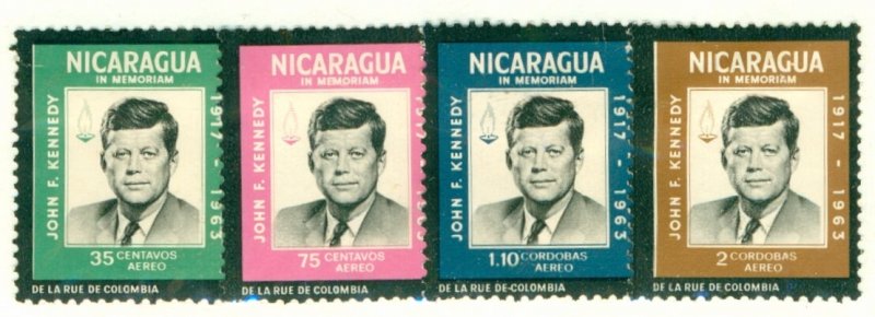 NICARAGUA C574-7 MH KENNEDY   BIN $2.00