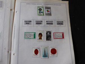 Germany 1971-1980 Stamp Collection on Album Pages