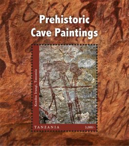 Tanzania 2017 - Prehistoric Cave Paintings - Souvenir Sheet - MNH