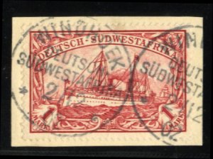 German Colonies, German South West Africa #22 Cat$29, 1901 1m carmine, used o...
