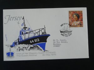 Queen Elizabeth II royal visit FDC Jersey 1975