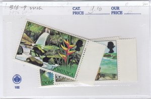 Dominica 316-9 Tourism mnh