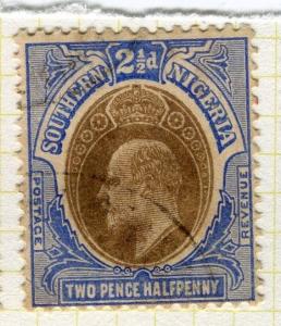 SOUTHERN NIGERIA;  1904 early Ed VII  issue fine used 2.5d. value