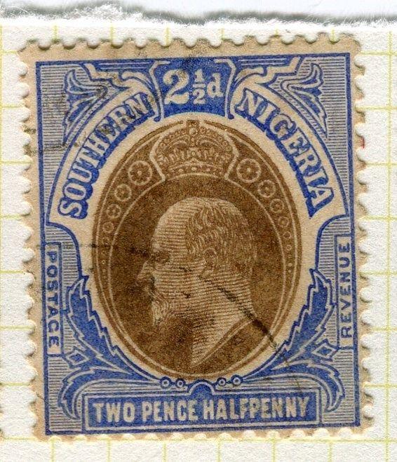 SOUTHERN NIGERIA;  1904 early Ed VII  issue fine used 2.5d. value