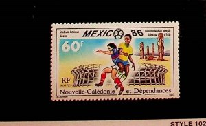 NEW CALEDONIA Sc 541 NH ISSUE OF 1986 - SOCCER WORLD CUP