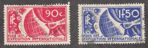 France - 1936 - SC 319-20 - Used - 320 tiny thin