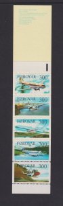 Faroe Islands  #134-138a  MNH  1985  aircraft  booklet