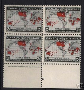 Canada #85 NH Mint Plate Block