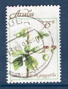 Aruba   #71  used  1991  medicinal plants  75c