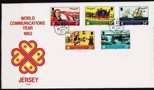 Jersey. 1983 FDC. Communications. Fine Used