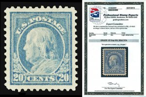 Scott 515 1917 20c Franklin Perf 11 Issue Mint OG Graded XF-Sup 95J w/ PSE CERT!