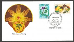 1982 Scouts Cocos Keeling Islands 75th anniversary FDC