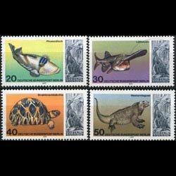 GERMANY-BERLIN 1977 - Scott# 9N411-4 Marine Life Set of 4 NH