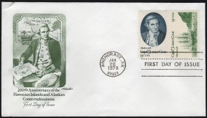 SC#1731-32 13¢ Captain Cook, Anchorage Postmark: Artmaster (1978) Unaddressed