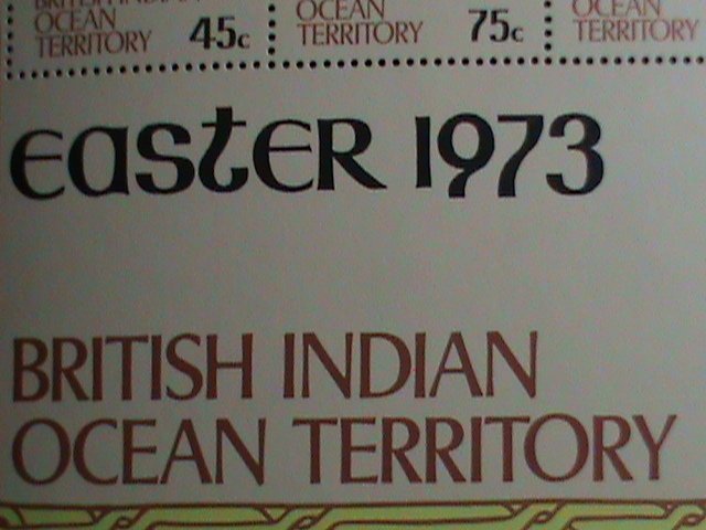​BRITISH INDIAN OCEAN TERRITORY STAMP:1973 SC#53a-17TH CENTURY-CRUCIFIXION MNH