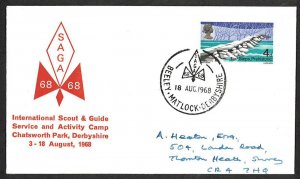 Great Britain 1968 International Scout & Guide Service and Activity Camp Cover