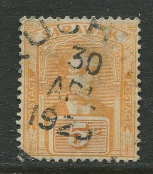 Sarawak -Scott 57 - Sir Charles V.Brooke - 1918 - Used - Single 5c Stamp