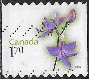 Canada 2364 Used - Flowers - Grass Pink Orchid