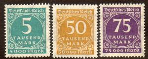 Germany  Scott  238A-240  Mint  Complete set.