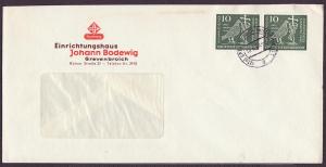 Germany #811 pair used on cover