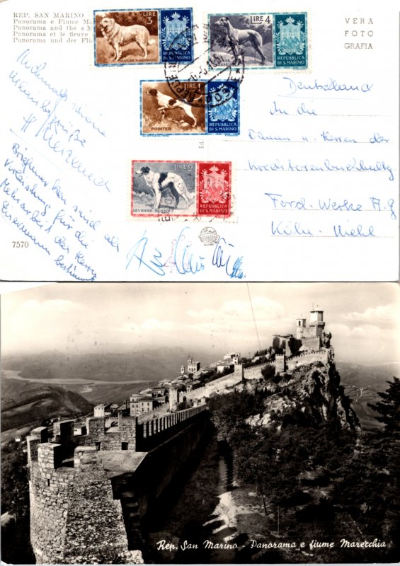 San Marino, Picture Postcards, Dogs